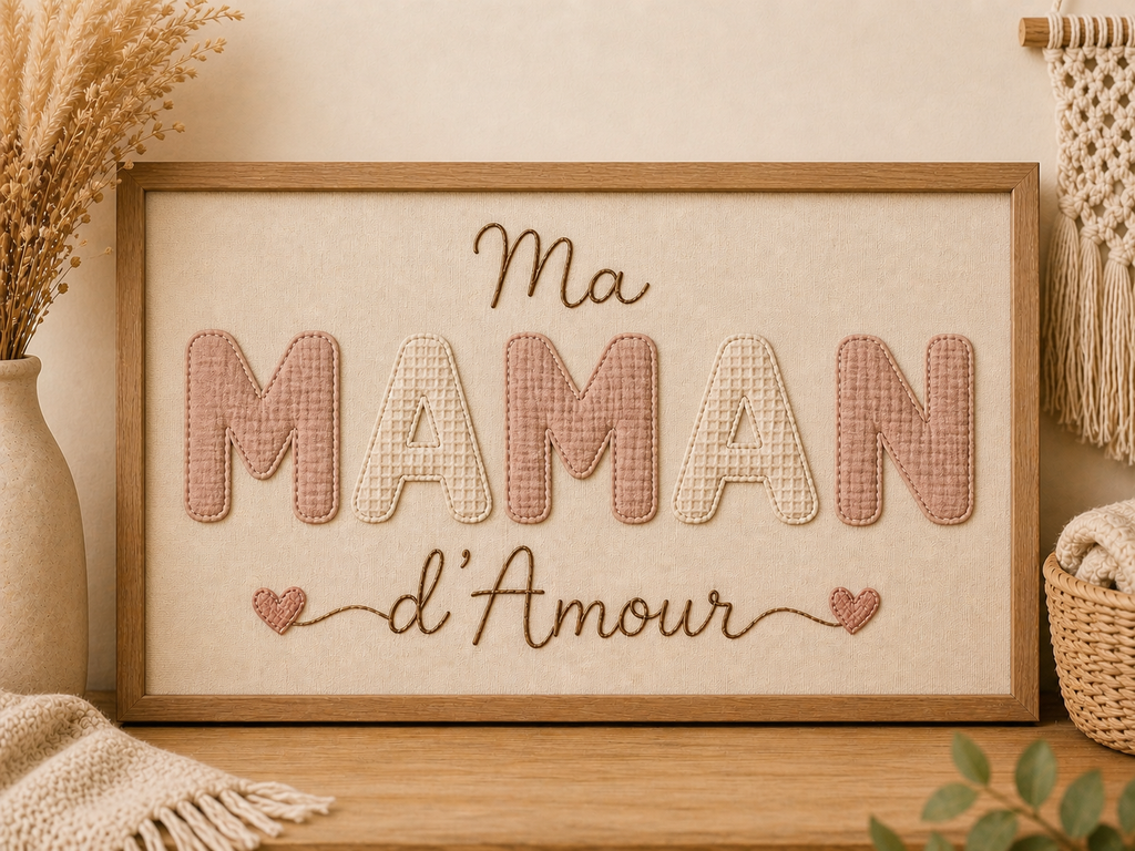 Cadre personnalisé ✨ Ma Maman d’amour 🤍
